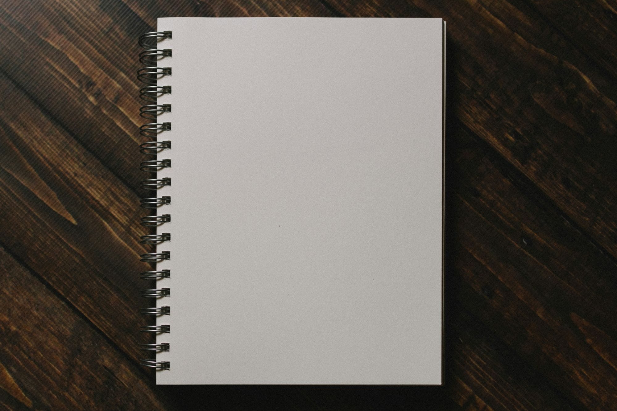 blank notepad